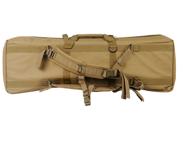 Ca-345T Molle 36" Double Gun Bag (Color: Tan) Airsoft Gun Accessories