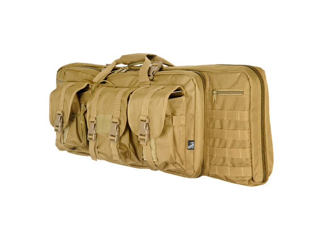 Ca-345T Molle 36" Double Gun Bag (Color: Tan) Airsoft Gun Accessories