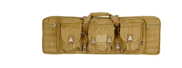 Ca-345T Molle 36" Double Gun Bag (Color: Tan) Airsoft Gun Accessories