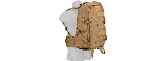 Ca-353Kn 600D Nylon Edc Fast Molle Backpack (Khaki) Airsoft Gun Accessories