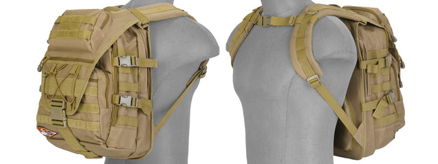 Lancer Tactical CA-357T Tactical Laptop Backpack, Tan Airsoft Gun Accessories