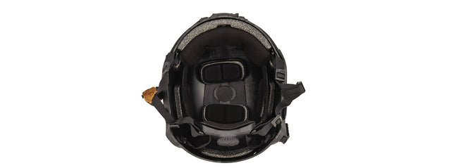 Lancer Tactical Airsoft Ballistic MH Type Helmet (Color: Camo Black)