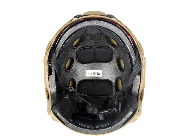 Lancer Tactical CA-741D Ballistic Helmet w/ Retractable Visor (Basic Version) in Desert Digital Airsoft Gun Accessories