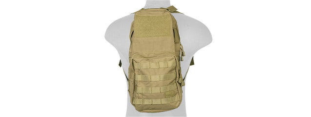 Lancer Tactical 1000D Nylon Airsoft Molle Hydration Backpack (Color: Khaki) Airsoft Gun Accessories