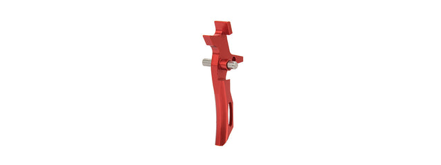 Lancer Tactical RA Style Aluminum Trigger for AEG Airsoft Rifles (Red)