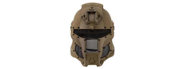 Interstellar Battle Trooper Full Face Airsoft Helmet (TAN) Airsoft Gun / Accessories