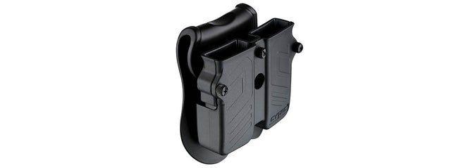 Cytac Hard Shell Universal Double Magazine Pouch (Color: Black)