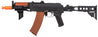 Double Bell AK74U AEG Airsoft Rifle w/ Retractable Folding Stock (BLACK / WOOD)