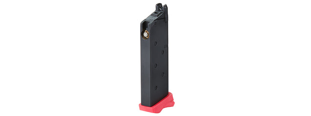 Double Bell AM45 Gas Blowback 18rd Green Gas Magazine - Black with Pink