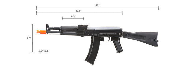 Airsoft Gun E&L Airsoft New Essential Version AK-105 Airsoft AEG Rifle (Color: Black)