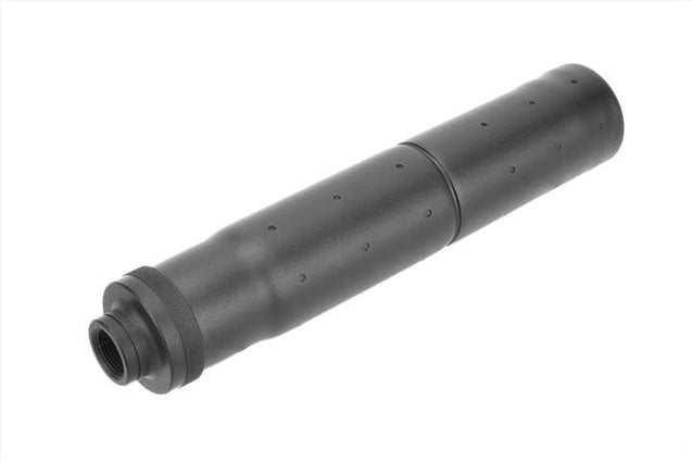 Golden Eagle Airsoft 185mm Threaded Aluminum Mock Suppressor-BLACK Airsoft Gun Accessories