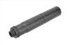 Golden Eagle Airsoft 185mm Threaded Aluminum Mock Suppressor-BLACK Airsoft Gun Accessories