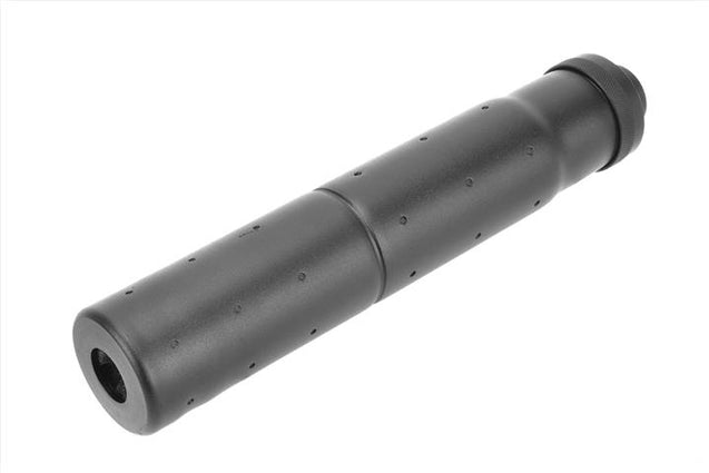 Golden Eagle Airsoft 185mm Threaded Aluminum Mock Suppressor-BLACK Airsoft Gun Accessories