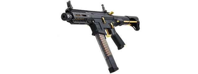 G&G CM16 ARP9 Stealth Gold PDW AEG (Color: Black / Gold) Airsoft Gun Guns