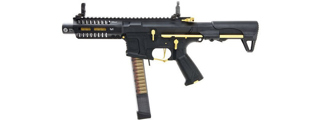 G&G CM16 ARP9 Stealth Gold PDW AEG (Color: Black / Gold) Airsoft Gun Guns