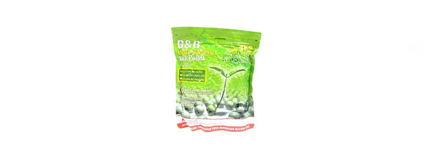 0.20G G&G Perfect Biodegradable Seamless 6MM BBS - 5000RD Bag Airsoft Gun 