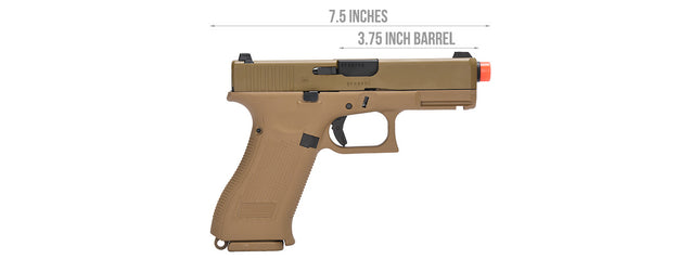 Elite Force Licensed GLOCK 19X GEN5 - Gas Blowback - TAN