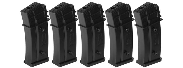 Umarex H&K 140 Round G36C Mid Capacity Airsoft AEG Magazines (Box of 5) Airsoft Gun Accessories