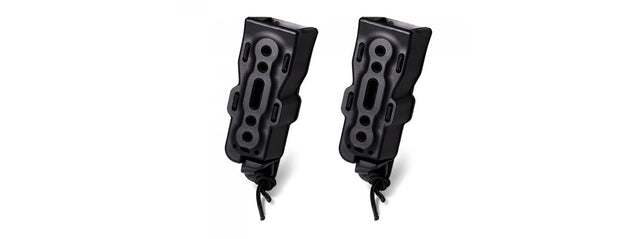 Laylax Pack of 2 Hard Shell Bite Handgun Magazine Holder (Color: Black)