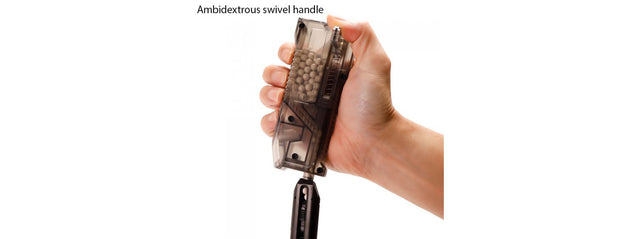 Laylax Satellite Ambidextrous Swiveling Arm High Capacity Speedloader (Color: Smoked) Airsoft Accessories