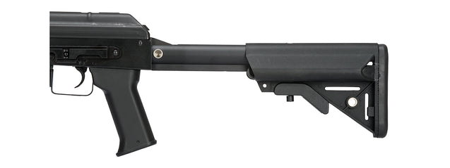 LCT-TX-MIG-AEG Lct Airsoft Steel TX-Mig Rifle W/ Crane Stock (BLACK)