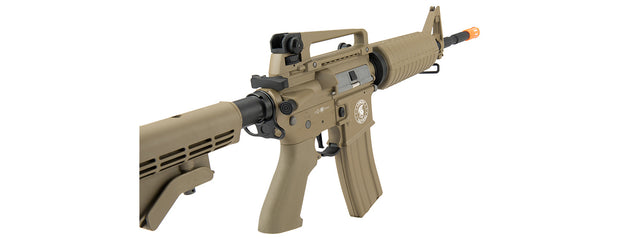 Lancer Tactical Airsoft Rifle Gun M4A1 370 - 395 FPS Carbine Proline Series Airsoft AEG - TAN