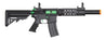 Airsoft Gun Lancer Tactical Gen 2 M4 SD Carbine Airsoft AEG Rifle with Mock Suppressor (Color: Black / Green)