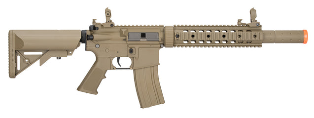 Lancer Tactical Airsoft Rifle Gun 370-390 FPS Gen 2 SD Nylon Polymer AEG Airsoft Rifle - TAN