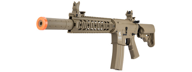 Lancer Tactical Nylon Polymer M4 Gen 2 SD AEG Airsoft Rifle [LOW FPS] (Tan)