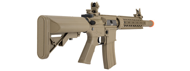 Lancer Tactical Airsoft Rifle Gun 370-390 FPS Gen 2 SD Nylon Polymer AEG Airsoft Rifle - TAN