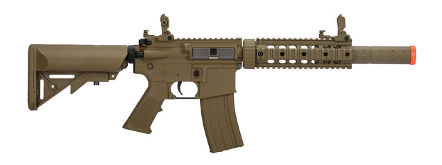 Lancer Tactical Airsoft Rifle Gun M4 370-390 FPS SD GEN 2 Polymer AEG Airsoft Rifle - TAN