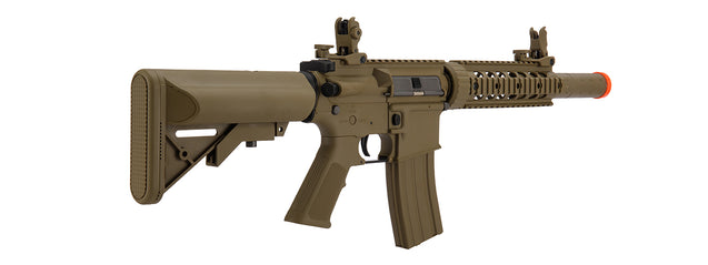 Lancer Tactical Airsoft Rifle Gun M4 330-345 FPS SD GEN 2 Polymer AEG Airsoft Rifle - TAN