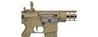 Lancer Tactical Airsoft Rifle Gun G2 Airsoft 330-345 FPS M4 Carbine 10" AEG Rifle - DARK EARTH