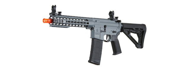 Lancer Tactical Gen 3 10" KeyMod M4 Carbine Airsoft AEG Rifle with Delta Stock (Color: Grey)