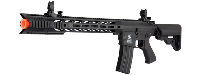 Lancer Tactical Airsoft Rifle Gun M4 SPR "Interceptor" 370 - 390 FPS / 330 - 350 FPS GEN 2 AEG - BLACK - High/Low Version