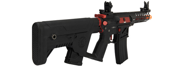 Lancer Tactical Airsoft Gun 330 - 350 FPS Enforcer NEEDLETAIL Skeleton AEG - BLACK + RED