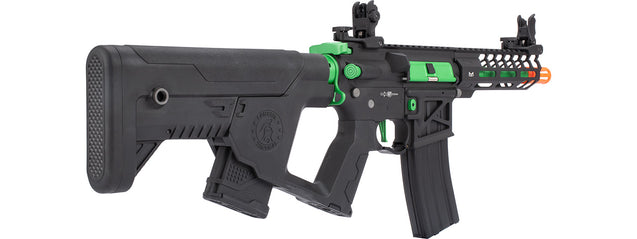 Lancer Tactical Airsoft Gun 370 - 395 FPS Enforcer NEEDLETAIL Skeleton AEG - BLACK/GREEN