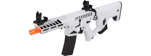 Lancer Tactical Low FPS Enforcer Needletail Skeleton M4 AEG Rifle with Alpha Stock (Color: White & Black)