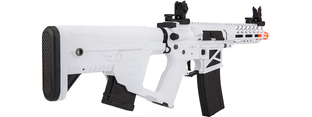 Lancer Tactical Low FPS Enforcer Needletail Skeleton M4 AEG Rifle with Alpha Stock (Color: White & Black)