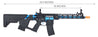 Lancer Tactical Airsoft Gun 370 - 395 FPS Enforcer BLACKBIRD Skeleton AEG - BLACK/BLUE