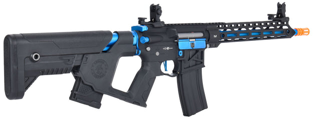 Lancer Tactical Airsoft Gun 330 - 350 FPS Enforcer BLACKBIRD Skeleton AEG - BLACK/BLUE