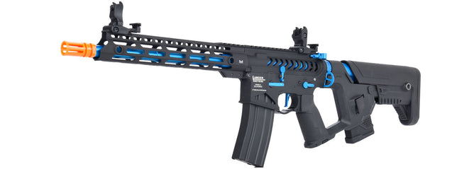 Lancer Tactical Airsoft Gun 370 - 395 FPS Enforcer BLACKBIRD Skeleton AEG - BLACK/BLUE