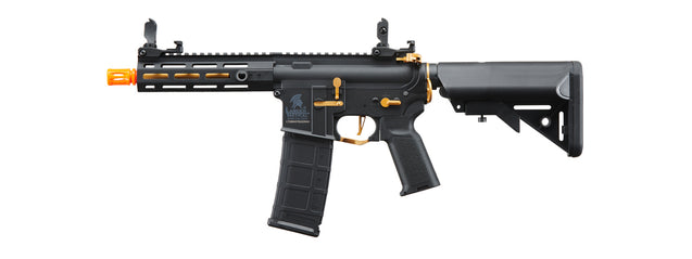 Lancer Tactical Gen 2 Hellion M-LOK 7" Airsoft M4 AEG (Color: Black & Gold)