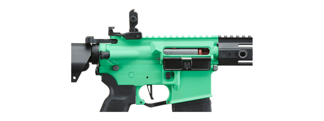 Lancer Tactical Gen 2 Hellion M-LOK 7" Airsoft M4 AEG (Color: Green & Black)