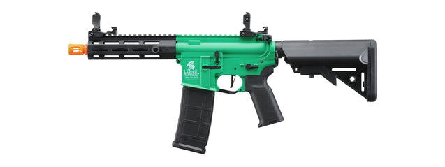 Lancer Tactical Gen 2 Hellion M-LOK 7" Airsoft M4 AEG (Color: Green & Black)