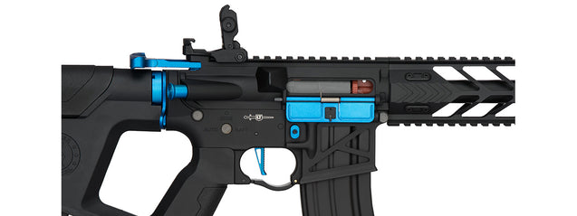 Lancer Tactical Airsoft Gun 370 - 390 FPS Enforcer Series Proline "Nightwing" Skeleton AEG Rifle - BLUE