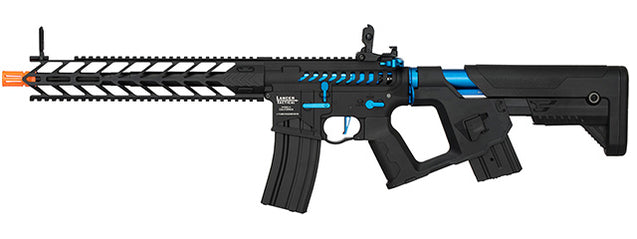 Lancer Tactical Airsoft Gun 370 - 390 FPS Enforcer Series Proline "Nightwing" Skeleton AEG Rifle - BLUE