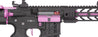 Lancer Tactical Airsoft Gun 370 - 395 FPS Enforcer BATTLE HAWK 7" Skeleton AEG - BLACK/PURPLE