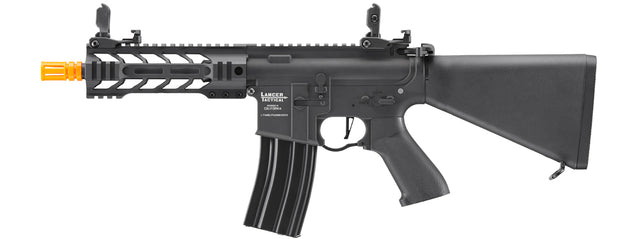 Airsoft Gun Lancer Tactical Proline 7" M-LOK Battle Hawk Airsoft AEG w/ Stubby Stock (Color: Black)