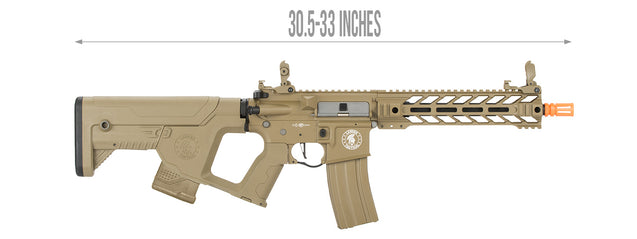 Lancer Tactical Airsoft Gun 370 - 390 FPS Enforcer BATTLE HAWK AEG w/ Alpha Stock - TAN